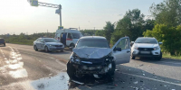 На месте аварии. Фото: УМВД России по Оренбургской области. - Ural56.Ru