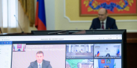 Во время заседания. Источник: Правительство Оренбургской области - Ural56.Ru