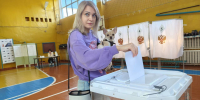 Голосование в школе №57 Оренбурга, 14.09.2025 - Ural56.Ru