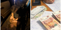 Задержанный и денежные средства. Источник: УМВД России по Оренбургской области - Ural56.Ru