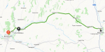 Участок перекрытия дороги в Бугурусланском районе, фото:Яндекс.Карты
