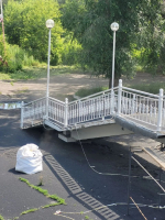 В Оренбурге продолжается ремонт на пешеходном мосту через Урал. Что уже сделано?