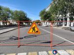 В Оренбурге перекрыли участок ул. Пушкинской из-за повреждения тепловой сети